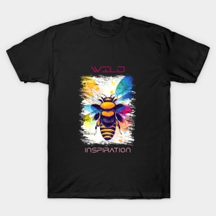 Bee Wild Nature Animal Colors Art Painting T-Shirt